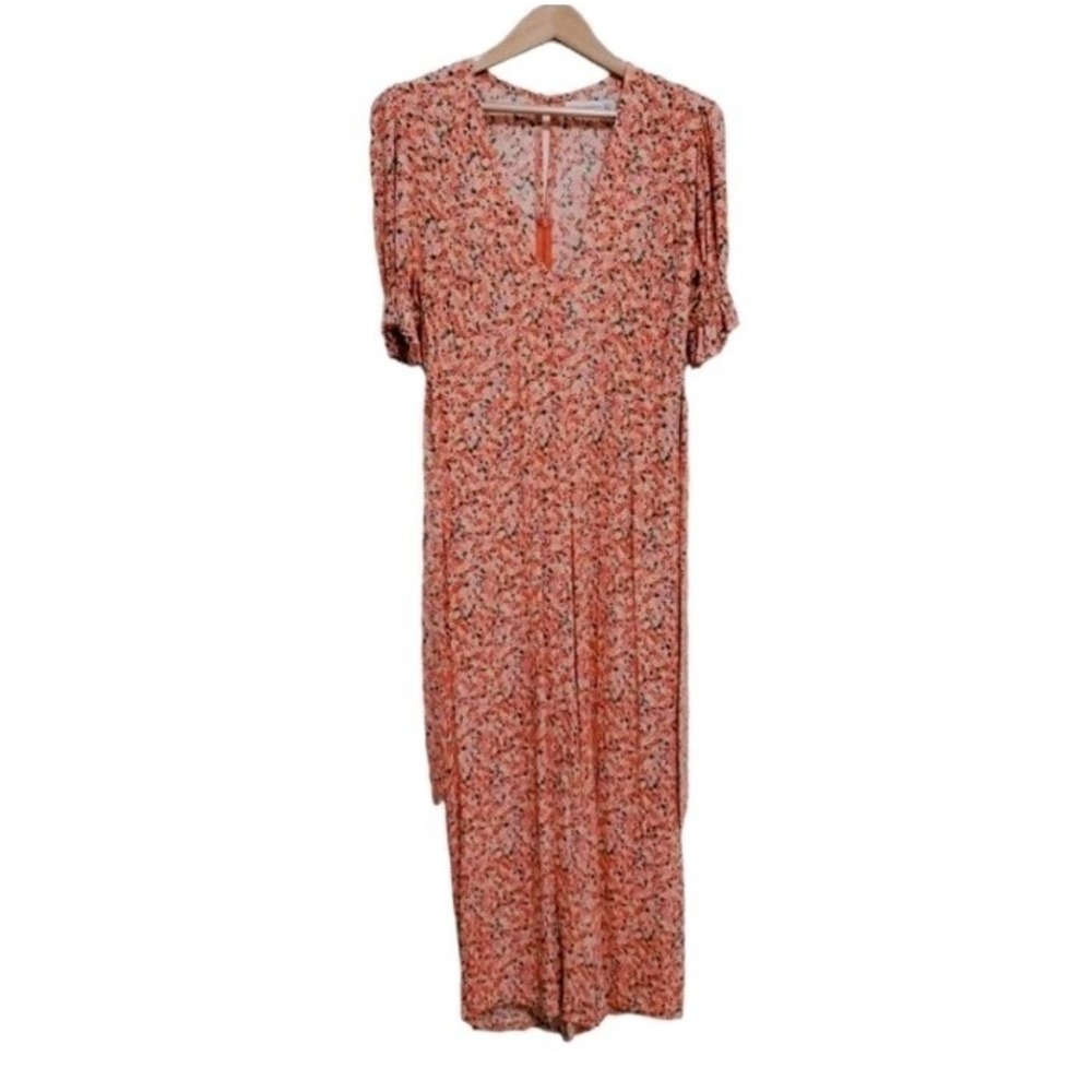 Faithfull the Brand Revolve Mathiola Floral Anika Jumpsuit Floral Tie Back‎